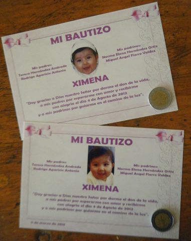 Invitaciones para eventos sociales en papel fotográfico.